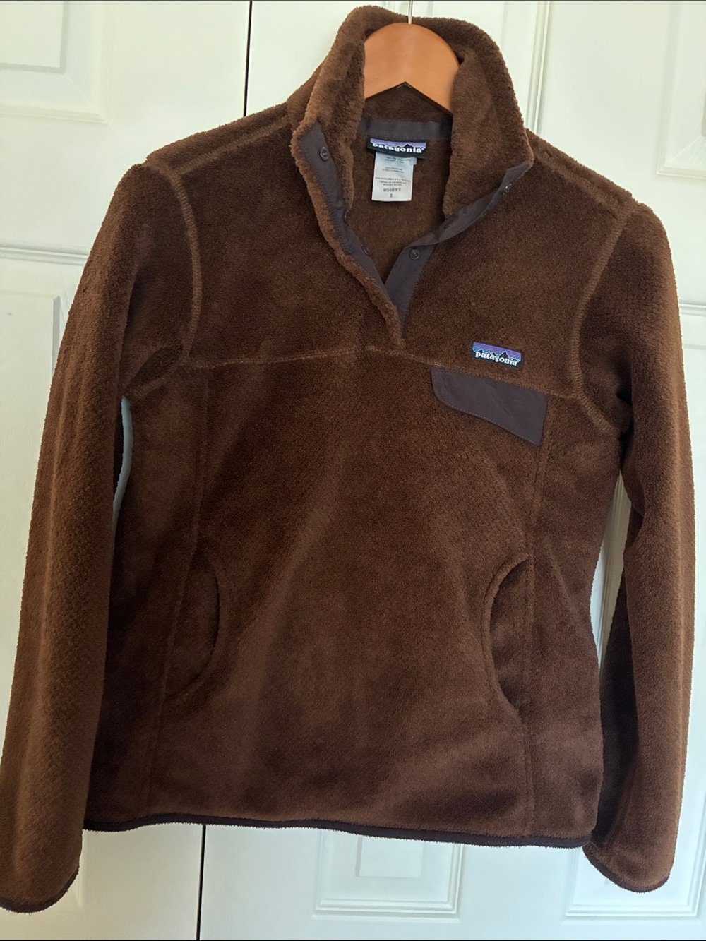 Patagonia Brown Zip-Up Fleece Pullover in Women’s Jacket - Size S